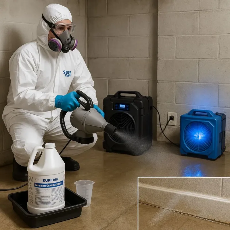 Sanitization and Odor Removal process in Shelton, CT